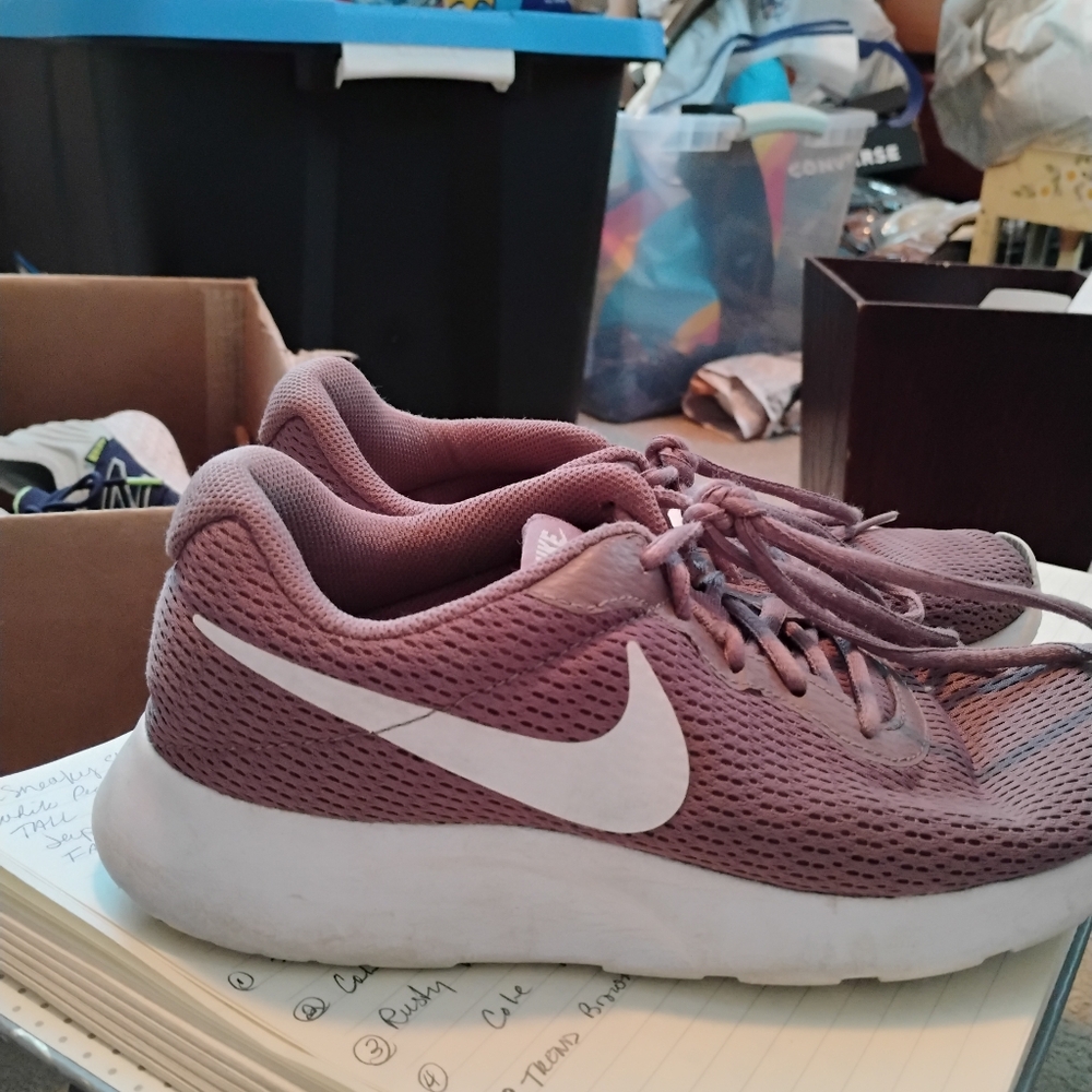 Nike Pink Athletic Shoes with Breathable Mesh and White Sole